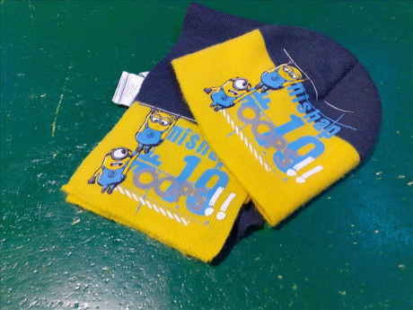 Cappello+sciarpa Minion 3/5a